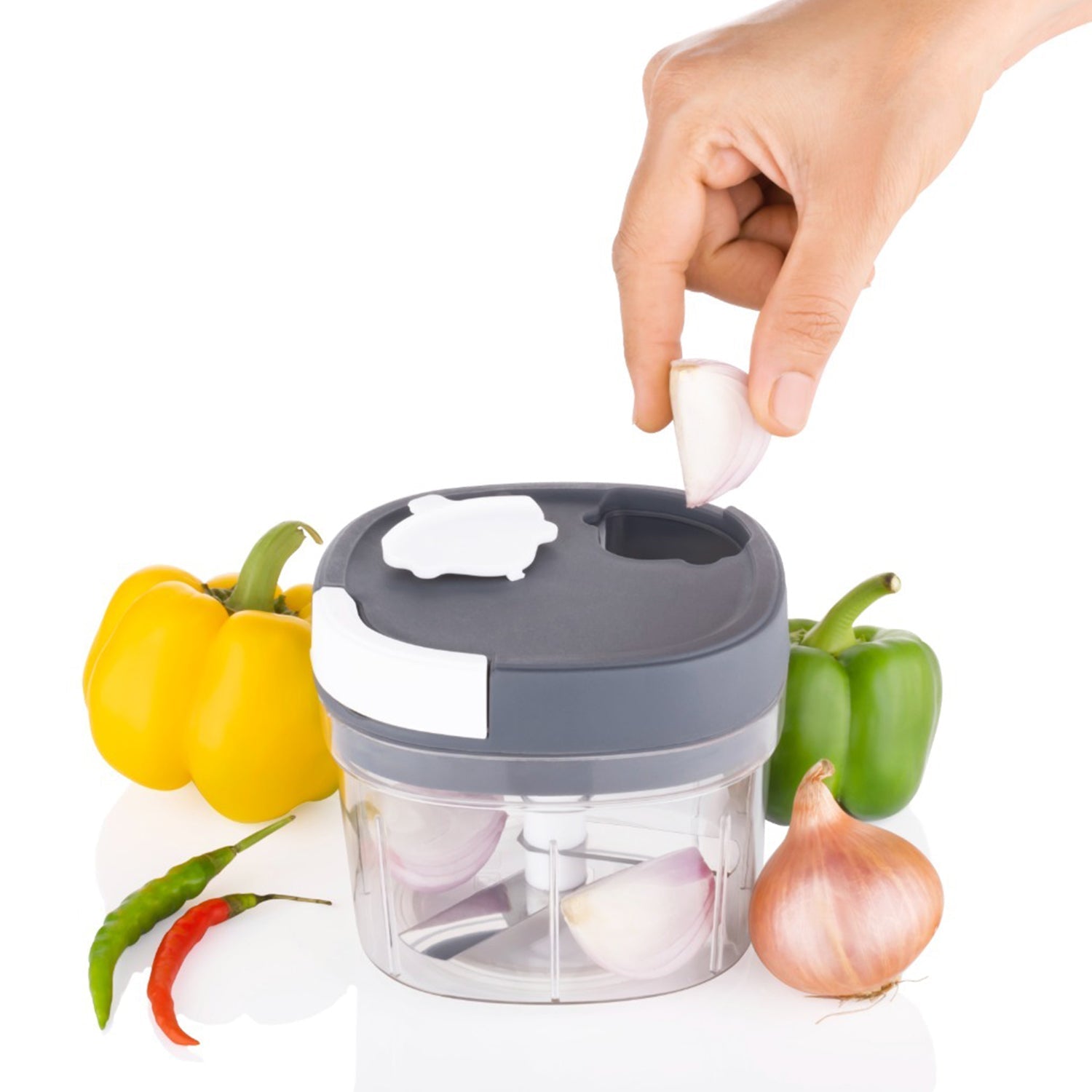 2673 Handy Chopper And Slicer Used Widely For Chopping And Slicing Of Fruits Vegetables Cheese Etc. Including All Kitchen Purposes 2673 Handy Chopper And Slicer Used Widely For Chopping And Slicing Of Fruits Vegetables Cheese Etc. Including All Kitchen Purposes